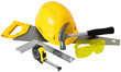 © Anterovium - Construction tools gear and safety equipment isolated
