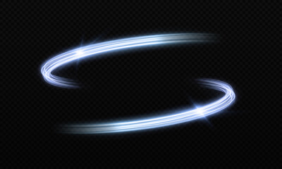 Wall Mural - magic shiny trails. abstract sparkling banner. luminous waves with glowing particles. luxury space s