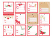 © Valentina Barrile - Merry christmas kit, tag, wine tag, wishlist, menu vector illustration