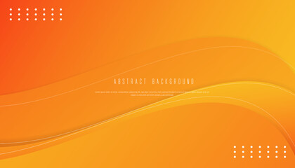 Wall Mural - abstract wave green background template vector