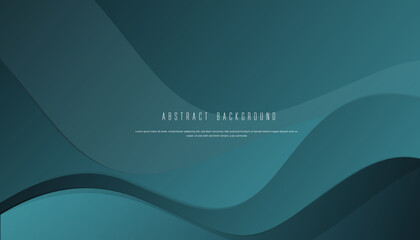 Wall Mural - blue wave background template vector illustration