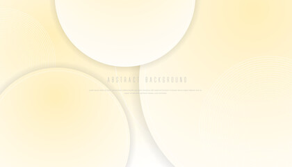 Wall Mural - 3d yellow abstract background with circle style