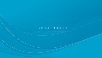 Wall Mural - blue wave background template vector illustration
