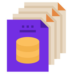 Sticker - data modern line style icon