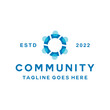 © artdjink - community Logo vector design graphic emblem for partnership
