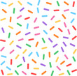 vector colorful sprinkles illustration