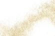 © sergio34 - Gold Glitter Texture Isolated On White. Goldish Color Sequins. Golden Explosion Of Confetti. Design Element. Celebratory Background. Vector Illustration, Eps 10.