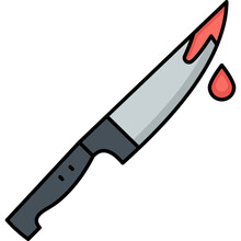 Bloody Knife  Which Can Easily Modify Or Edit

