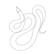 © zolotons - snake one line drawing, sketch, isolated vector