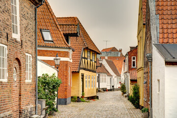 Sticker - Ribe, Denmark, HDR Image