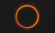 © alin4ik_2k06 - Glowing trail effect on transparent background. Modern magical magic circle with runes.Fire portal.Decor elements for a magic doctor, shaman, medium.