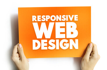 Responsive Web Design is an approach to web design that aims to make web pages render well on a variety of devices and screen sizes, text concept background