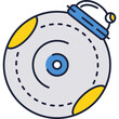 © skypicsstudio - Personal droid icon flat vector robotic machine