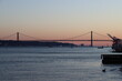 Suspended bridge in Lisbon 
