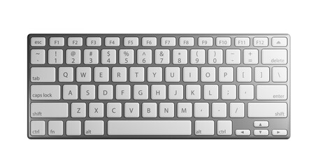 Wall Mural - computer keyboard isolated on white