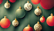 © Stephan - Hintergrund mit grafischen Elementen Weihnachtsdekoration Illustration