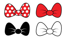 Ribbon,bow Mickey Mouse,disney Bow