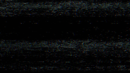 Wall Mural - glitch noise static television vfx. visual video effects stripes background, crt tv screen no signal