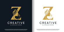  Letter Logo Z With Beauty Concept Premium Vector