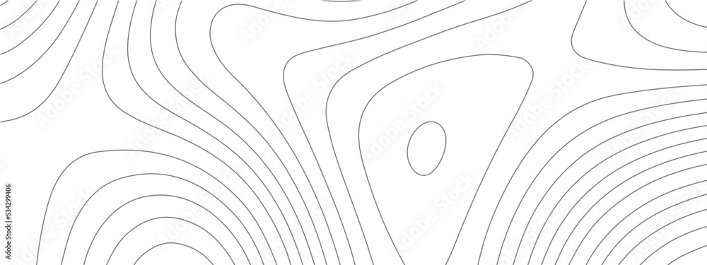 Black and white wave abstract topographic map contour, lines Pattern ...