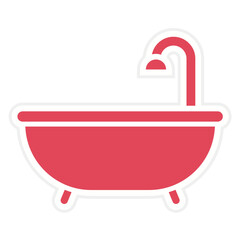 Sticker - Bathtub Icon Style