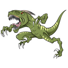 Aufkleber - Dinosaur Raptor PNG file with transparent background