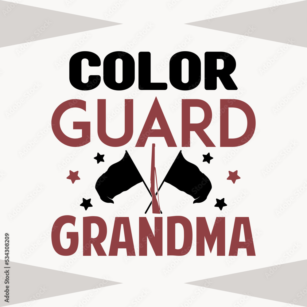 Color Guard Grandma SVG Cut File, Color Guard Flag Svg, Band Family Svg ...
