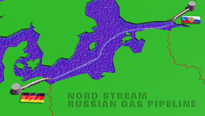 Fototapete - NORD STREAM RUSSIAN GAS PIPELINE
