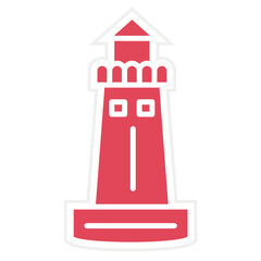 Sticker - Lighthouse Icon Style