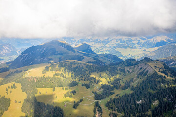 Canvas Print - Survole de la Suisse et des Alpes en petit avion