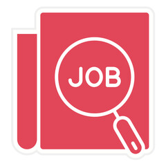 Wall Mural - Job search Icon Style