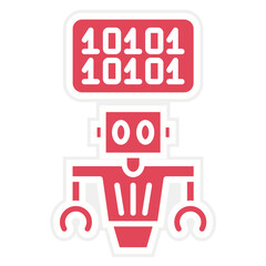binary code icon style