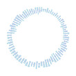 Binary code circle with ones and zeros. Vector pattern