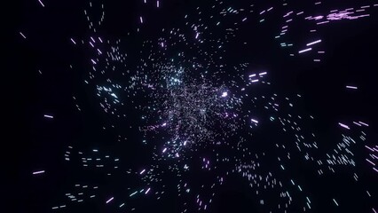 Wall Mural - flying through the endless cosmic galaxy. design. star field on a dark background with outer space.