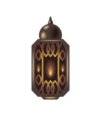 Poster - arabic lamp icon