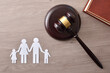 © Davizro Photography - Family and minor judicial protection concept with gavel top