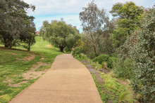 Path In The Park Along The Werribee River 