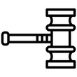 judicial modern line style icon