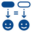 placebo modern line style icon