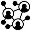 networking modern line style icon
