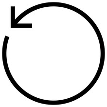 Rotate Modern Line Style Icon