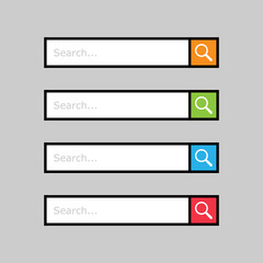 Sticker - Set of Vector Search Bars