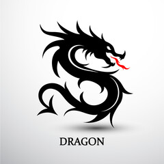 Wall Mural - Chinese Dragon symbol