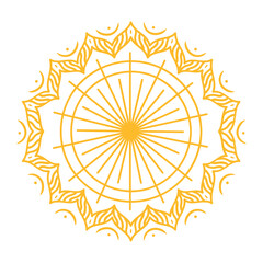 Sticker - gold mandala ornament