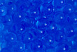 canvas print picture - An Upclose Background of Blue Popping Boba Pearls