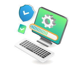 Application computer security maintenance process