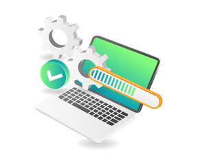 Aufkleber - Application computer update maintenance process