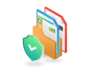 Aufkleber - Computer data folder security