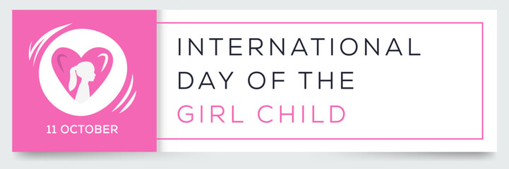 Wall Mural - International Day of the Girl Child, held on 11 October.