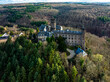 Aerial view, Schaumburg Castle, Balduinstein, Limburg an der Lahn region, Westerwald, Rhineland-Palatinate, Germany